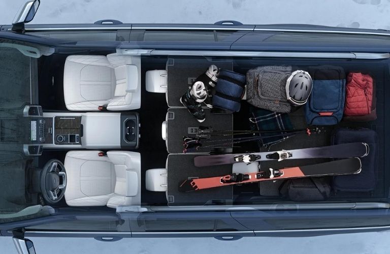 The 2021 Ford Expedition interior space leaves the owner with room to even stow golf bags and strollers when folding back the seats.