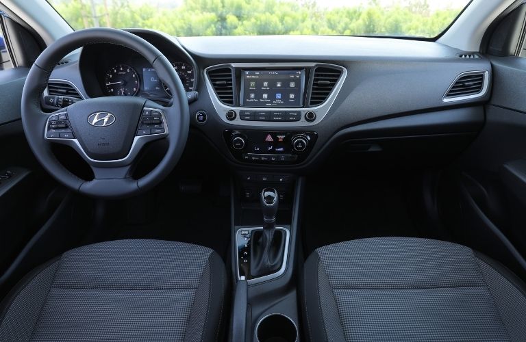 2022 Hyundai Accent dashboard and center console