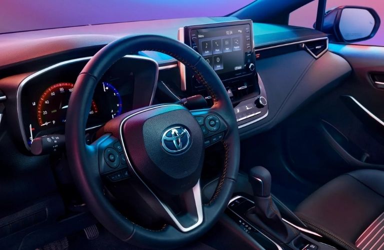 2022 Toyota Corolla steering and dashboard