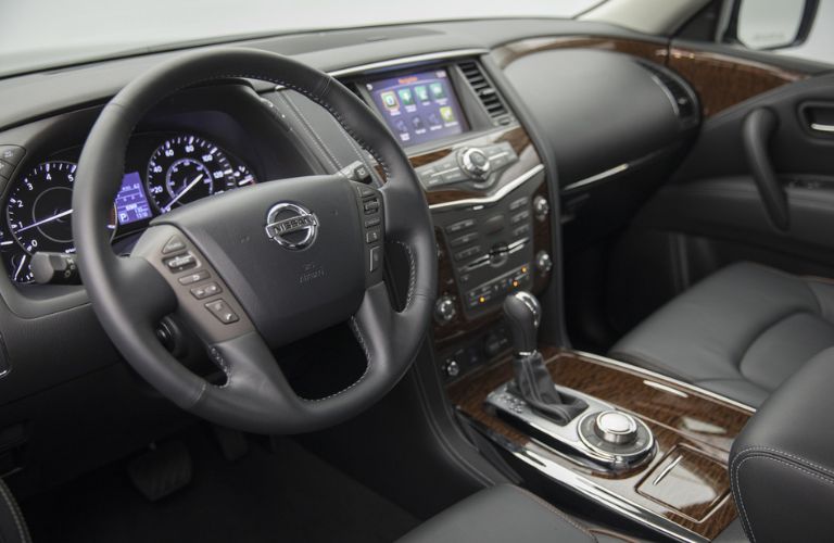 Front console of the 2018 Nissan Armada