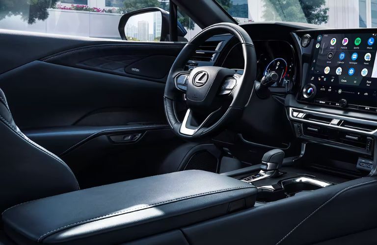 Cockpit view of the 2023 Lexus RX Hybrid