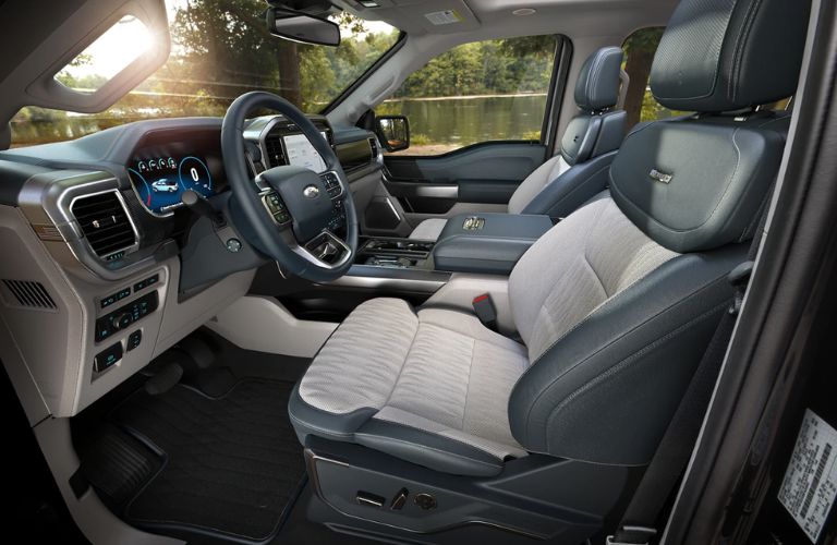 Interior of the 2022 Ford F-150