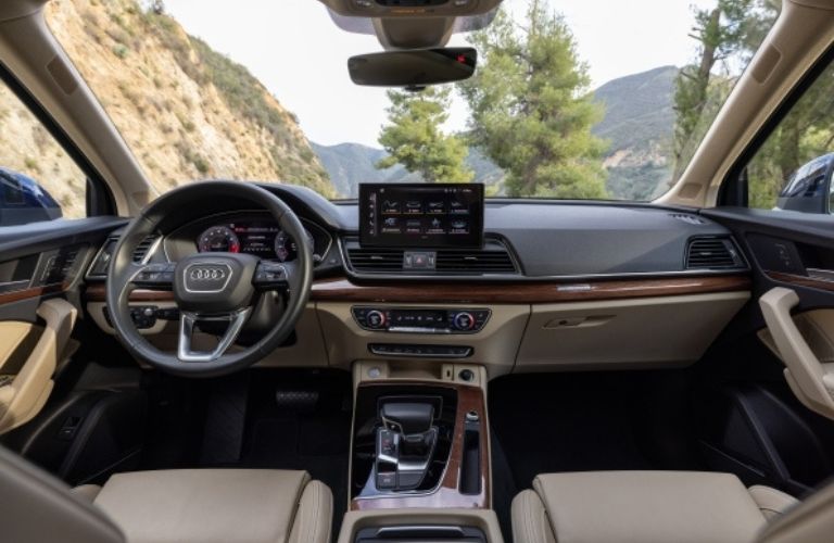 Interior of a used Audi Q5