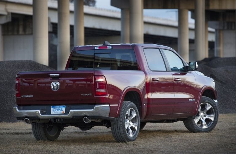 2021 Ram 1500 Laramie back and side view